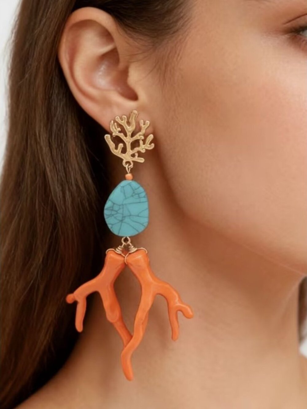 CoralDrop Earrings 2643